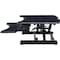Lorell Lorell X-type Slim Desk Riser - 33 lb Load Capacity - 16.5" Height x 20" Width - Desktop - Black 99539 - alternate 12